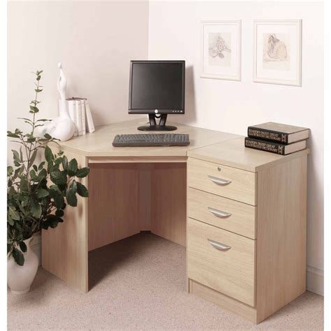 Image result for Corner Computer Desk with Drawers