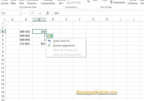 Excel Flash Fill Formula 的图像结果