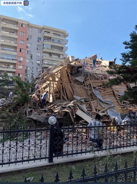 爱琴海海域发生6.6级地震 土耳其伊兹密尔震感强烈 多栋房屋坍塌