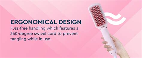 Buy GUBB Hair Straightener Brush for Women & Men - Anti-Frizz Ionic ...