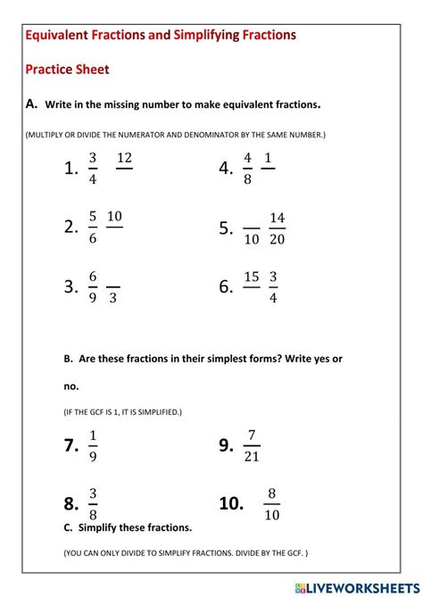 Image result for Simple Fractions Worksheet