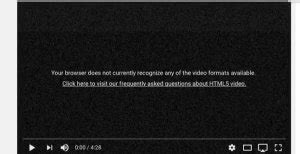 HTML5 Video File Not Found 的图像结果