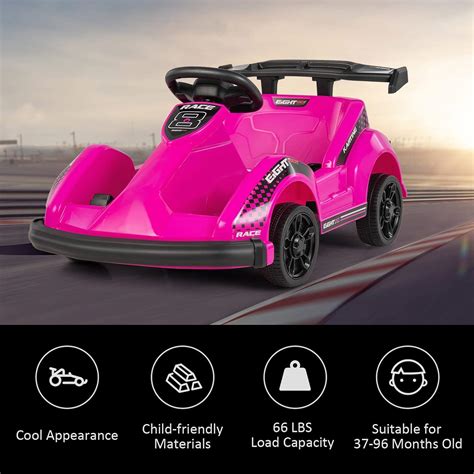 Buy Costzon Ride on Car, Go Cart for Kids with Remote Control, Safety ...