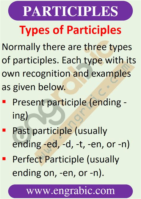 Image result for Participle Examples