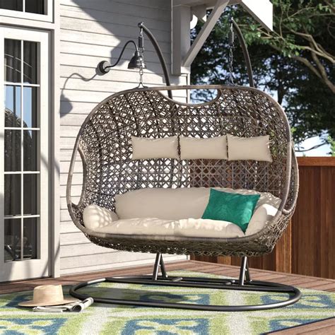 Dreamline Outdoor Furniture Three Seater Hanging Swing With Stand For ...