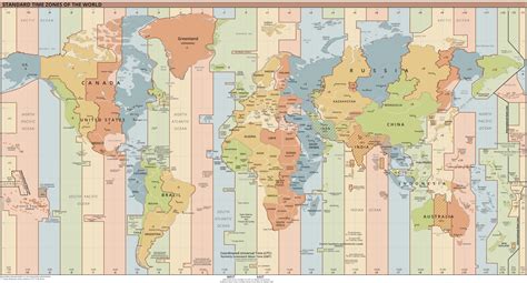North And South America Time Zone Map | Adams Printable Map