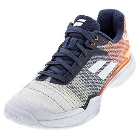 Babolat Jet Mach II All Court Men, 7 UK (White/Pureed Pumpkin) Tennis ...
