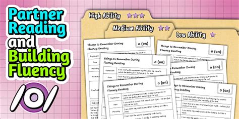 Partner Reading and Building Fluency - /O/