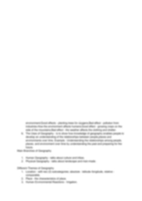 Image result for Geography Study Notes Guide