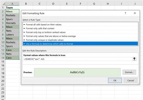 Image result for Conditional Formatting Contains Text