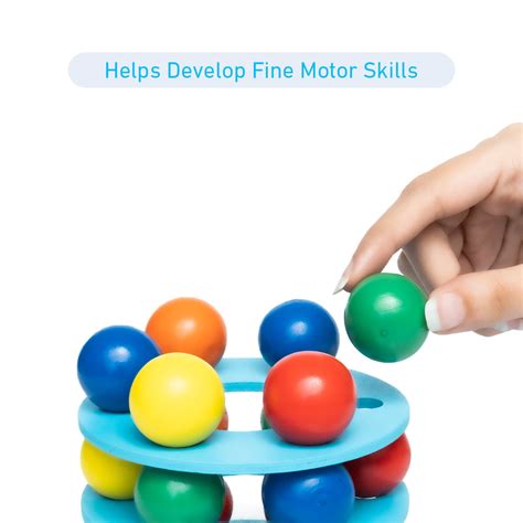 Buy Rainbow Balls Tower | Balancing Stacking Tumbling Game | Cube Lelo