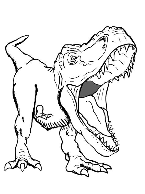Dinosaur T Rex Coloring Pages