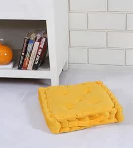 DOLCE CASA Square Velvet Floor Cushion for Pooja Room Sitting,Sofa ...