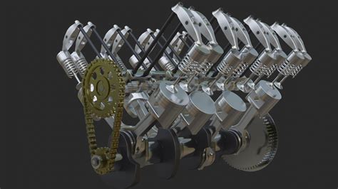 Pushrod Engine Animation