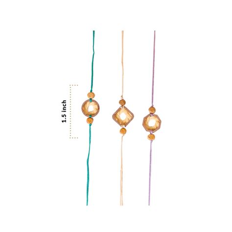 Organic Rakhi Gift Set Of 3