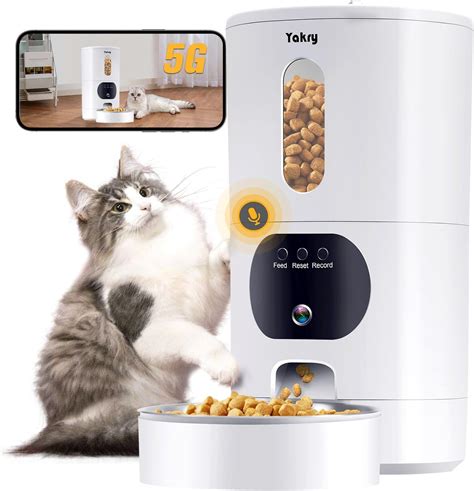 Amazon.com : SARPAWS Automatic Cat Feeder with Camera, 1080P HD Video ...