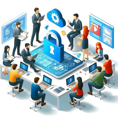 IT Team Vector Image 的图像结果