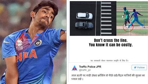 Jasprit Bumrah's fiery post makes Jaipur Traffic Police delete Tweet ...