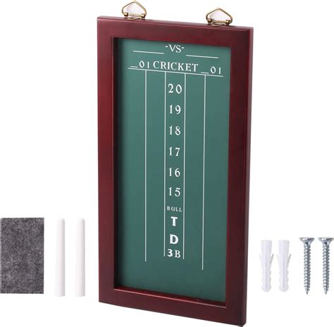 Chalk Dart Scoreboard for Dart Board Cricket & 01 Dart Games with ...
