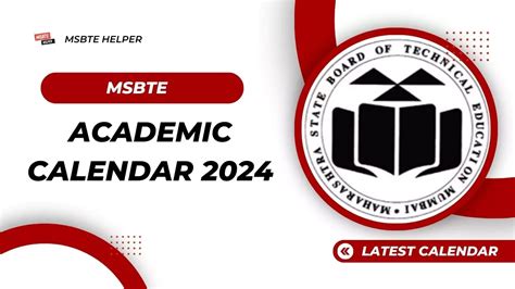 MSBTE Academic Calendar 2024 | Class Test & Exam Dates - MSBTE DIPLOMA