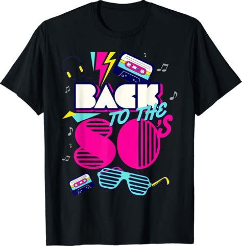 Amazon.com: Back To 80's Tees Vintage Retro I Love 80's Graphic Design ...