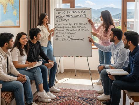 Living Expenses for Indian MBBS Students in Georgia 2025