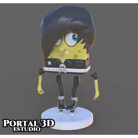 Descargar archivo STL Emo SpongeBob • Diseño para la impresora 3D ・ Cults