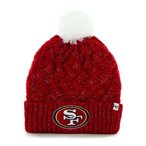 San Francisco 49ers Women's 47 Brand Red Fiona Cuff Knit Hat - Detroit ...