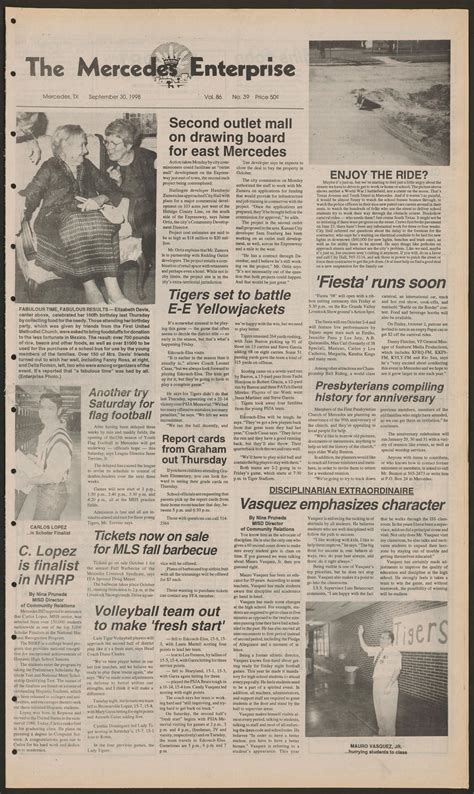 The Mercedes Enterprise (Mercedes, Tex.), Vol. 86, No. 39, Ed. 1 ...