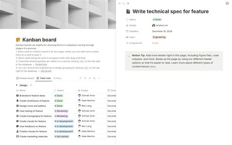 Kanban board (w/ Notion AI) 2025 Template | Notion Marketplace