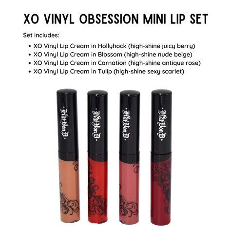 Kat Von D Mini XO Vinyl Lip Creme Lip Gloss Liquid Lipstick Obsession ...