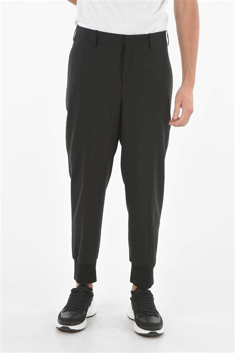 Neil Barrett low waist slim fit pants men - Glamood Outlet