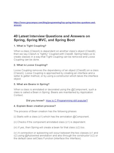 Image result for Spring MVC Interview Questions