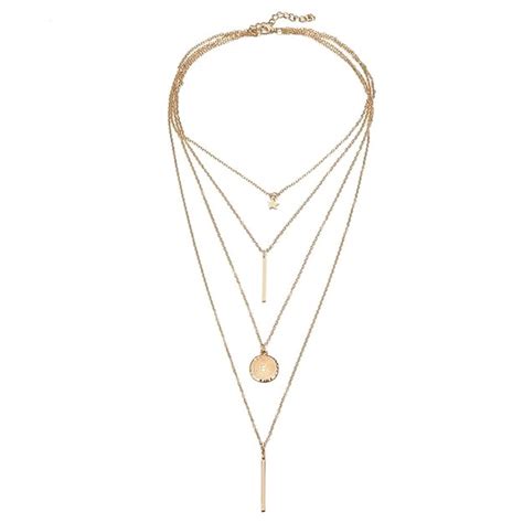 Jewels Galaxy Best Valentine Gifts Multi Layered Gold Plated Necklace ...