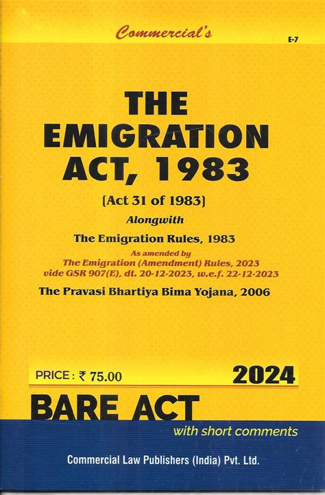The Emigration Act, 1983 – M&J Services - The Eclectic Law Bookstore