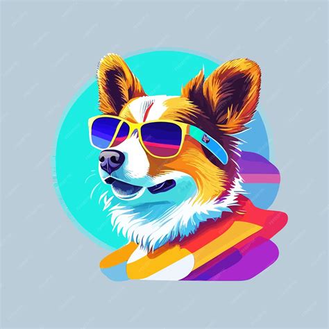 Premium Vector | Dog poster featuring the digital art corgi dog by ...