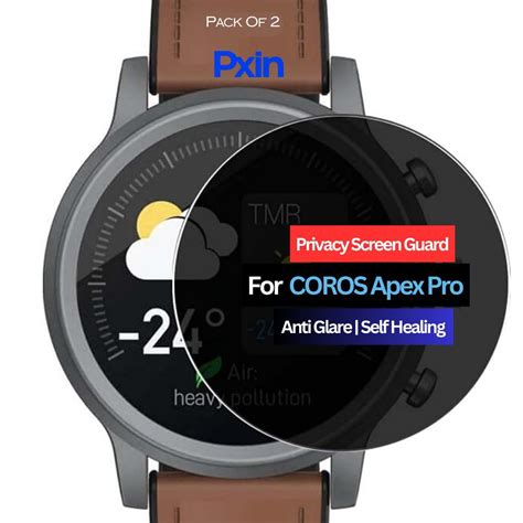 Privacy Screen Guard for COROS Apex Pro Smartwatch | No.1 [Pack of 2]