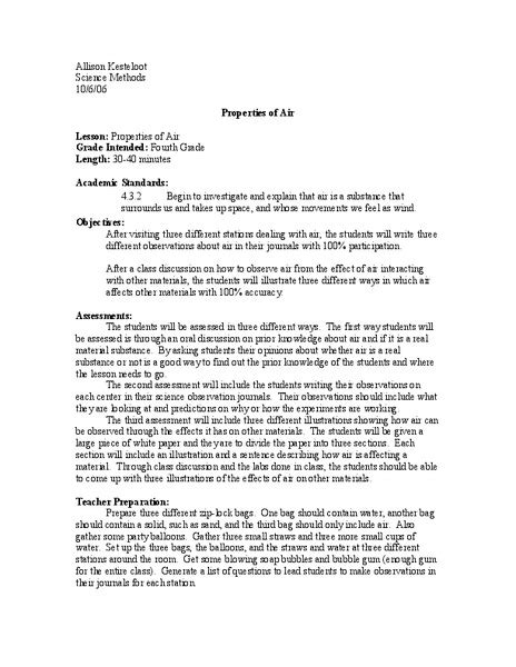 Image result for Free Science Lesson Components of Air