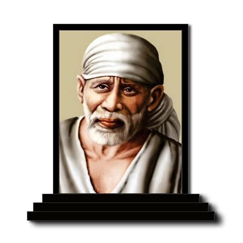 Vprint Shirdi Sai Baba Wooden Idol Figurine Handcrafted Saibaba ...