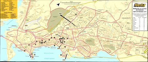 Panama City map - Full size | Gifex