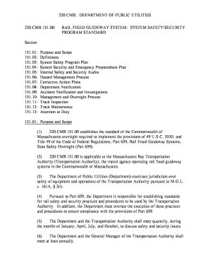 Fillable Online mass 220 CMR DEPARTMENT OF PUBLIC UTILITIES 220 CMR ...