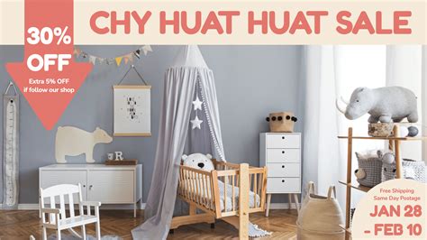 Simple Baby Shop New Year Discount Ecommerce Banner_图片模板素材-稿定设计