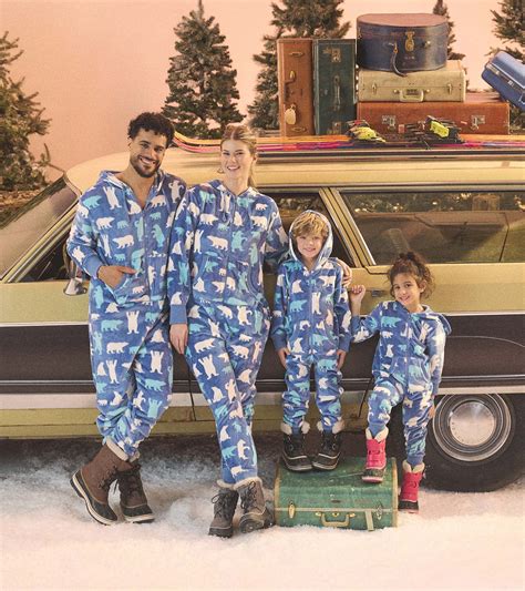 Fuzzy Blue Family Fleece Jumpsuits | Little Blue House Canada