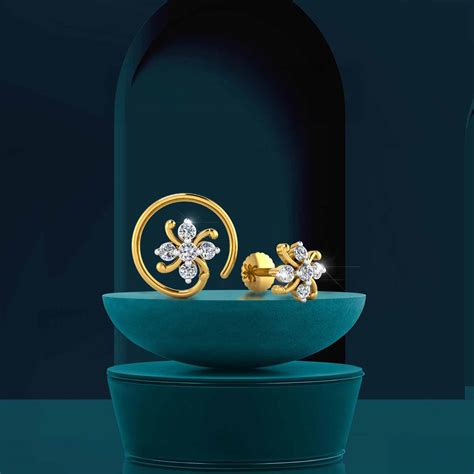 Twirl Bloom Nose Pin – Sparkblue