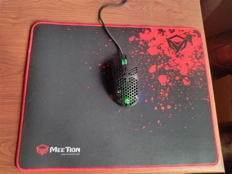 MEETION MT-P100 Large Gaming Keyboard Mouse Pad Black, Optimized for ...