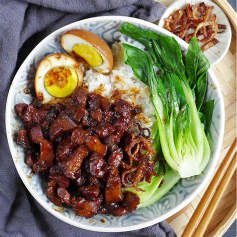 Lu Rou Fan (Taiwanese Pork Rice Bowl, 卤肉饭) - Red House Spice