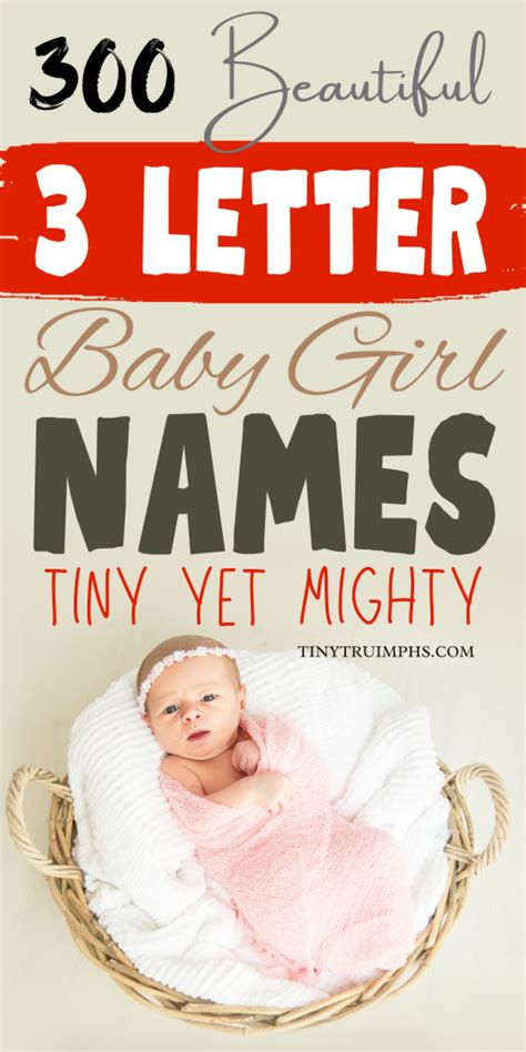 300 Beautiful Three Letter Girl Names