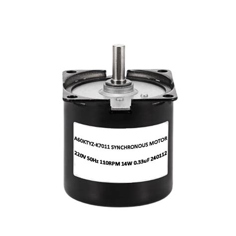60KTYZ 220V AC Gear Motor - 110 RPM, 2 Kg-cm Torque, Full Copper