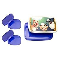Buy Signoraware Night Safari Compact Plastic Lunch Box Set, Violet ...