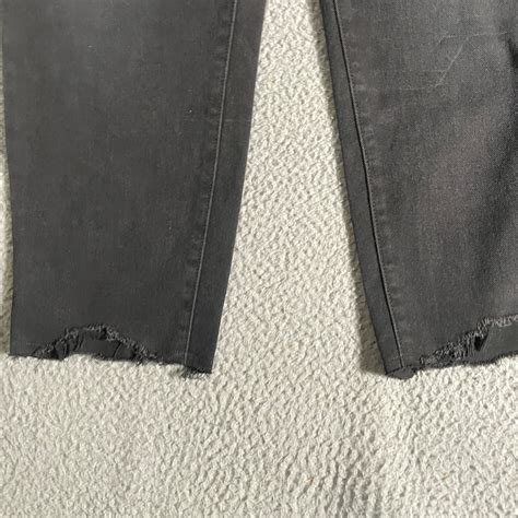 Time And True Jeans Womens 12 Pants Black Hi Rise Bootcut Distressed ...